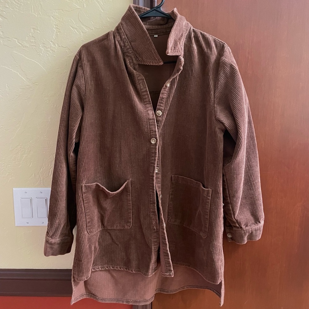 Hazelnut brown corduroy jacket